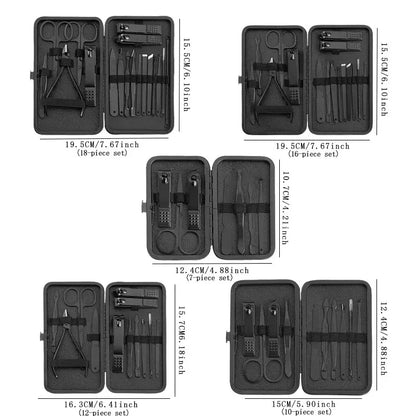 Grümwise Black Nail Clipper Set